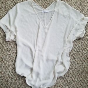 S White Drapey Top from Francesca's